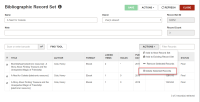 Record Set workform, Delete Selected Records option.